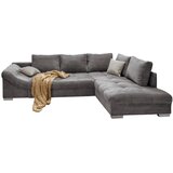 MID.YOU sedežna garnitura, rebrasti žamet siva | Shoptok.si