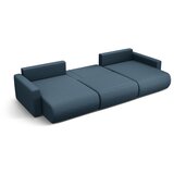Cosmopolitan Design Temno modra raztegljiva kotna sedežna garnitura s prostorom za shranjevanje (v obliki črke "U") Belfast – | Shoptok.si