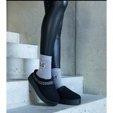 Gemre Black platform snow boots with low shaft and embroidered Greene pattern | Shoptok.si