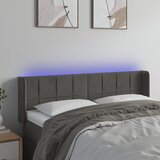  LED uzglavlje tamnosivo 147x16x78/88 cm baršunasto | shoptok.hr