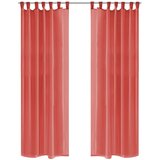 Furnova Prosojne zavese 2 kosa 140x225 cm rdeče barve, (21917799) | Shoptok.si