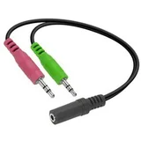 adapter jack Speedlink, male 2x3,5mm...