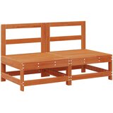  Set lounge namještaja za vrt 8 pcs Vosak Smeđa Masivna borovina | shoptok.hr