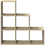 vidaXL Pregrada / regal za knjige 3 razina hrast 99x29x99 cm drveni | shoptok.hr