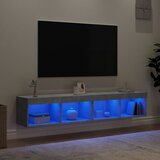 TV ormarići s LED svjetlima 2 kom siva boja betona 80x30x30 cm | Eponuda.com