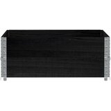  Okviri za palete 2 kom crni 100x100 cm od masivne borovine | shoptok.hr