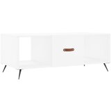 Maison Chic Klubska mizica - kavna mizica - Nizka mizica bela 102x50x40 cm inženirski les, (21753606) Cene