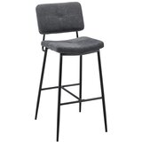 Bessagi Home Barski Stol Neta, Temno Siva | Shoptok.si