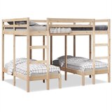 vidaXL Okvir za trojni pograd 140x200/70x140 cm trdna borovina | Shoptok.si