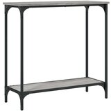  Konzolni stol siva boja hrasta 75x30 5x75 cm konstruirano drvo | shoptok.hr
