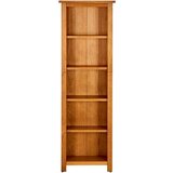 vidaXL police za knjige s 5 razina 45x22x140 cm od masivne hrastovine | shoptok.hr