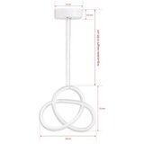 Opviq aurigae white-yellow light white chandelier | ePonuda.com