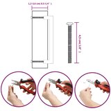  Ručke za ormarić 20 kom crne 160 mm od nehrđajućeg čelika | shoptok.hr