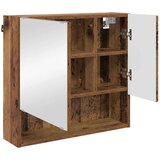 vidaXL Ogledalo ormar Staro drvo 59 x 17 x 55 cm Konstruirano drvo | shoptok.hr