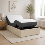  Električni podesivi okvir kreveta Krem 200 x 100 x 33,5 cm Cijene