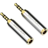 VAB-S02 adapter za promjenu tipa priključka kabela 2.5mm 3.5mm Srebro