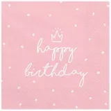 Salvete papirne happy birthday 33x33 cm