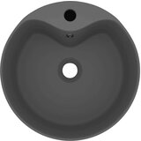 vidaXL Razkošen umivalnik mat temno siv 36x13 cm keramičen | Shoptok.si