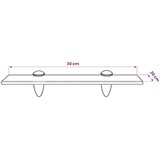  Zidna Polica Staklena 30x20 cm 8 mm | Eponuda.com