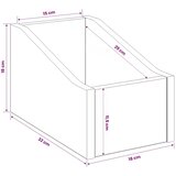  Kutija za LP ploče 2 kom. Betonska siva 18 x 32 x 18 cm - Betonska siva 2 18 x 32 x 18 cm | shoptok.hr