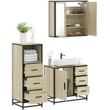 vidaXL 3-dijelni set kupaonskog namještaja boja hrasta sonome drveni | shoptok.hr