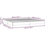  Posteljni okvir temno rjava 200x200 cm blago, (20725932) | Shoptok.si