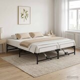  Električni podesivi okvir kreveta Crna 200 x 200 cm Čelik | shoptok.hr