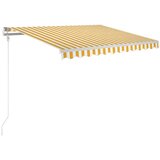  Avtomatsko zložljiva tenda 300x250 cm rumena in bela, (20728671) | Shoptok.si