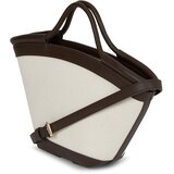 Karl Lagerfeld Torba za na plažo bež / temno rjava | Shoptok.si