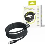 Magnetic Cable USB-C to USB-C black 1m