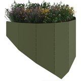  Ograda oko Travnjaka 4 kom. 100 x 45 cm Čelik Maslinastozelena | shoptok.hr