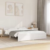  Okvir za krevet od masivnog drva bijeli 135x190 cm bračni | shoptok.hr