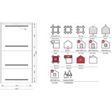 Male kuće Vanjska sauna TURKU 240 × 447 cm – bez završnog krovnog pokrova | shoptok.hr