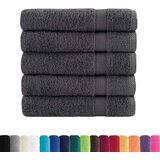 vidaXL Premium kopalne brisače 25kos antracit 100x150cm 600g/m2 bombaž | Shoptok.si