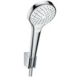 Hansgrohe Croma Select S 110 White/Chrome tuš set: ručni tuš sa 3 mlaza, Isiflex\'B 1250 crevo za tuš i držač 26421400 | ePonuda.com