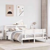  Okvir kreveta bez madraca bijeli 120 x 190 cm masivna borovina - Bijela 120 x 190 cm | shoptok.hr