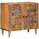  Kupaonski ormarić za sudoper s vratima Prirodna 62 x 33 x 58 cm | shoptok.hr