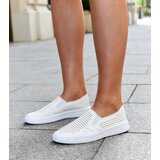 Gemre Beige slip-on perforated sneakers Dafina | Shoptok.si