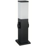  Brilagi - Spoljašnja lampa sa 2 SCHUKO utičnice NOVA 1xE27/15W/230V 40 cm IP44 crna | Eponuda.com