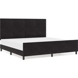  Krevet s okvirom Crni 200x200 cm Baršun | shoptok.hr