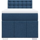  Krevet s oprugama i madracem plavi 90 x 200 cm od tkanine | shoptok.hr