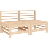  The Living Store Vrtni sredinski kavč 2 kosa trdna borovina - Vrtni Sredinski Kavč, (21447725) | Shoptok.si