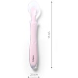 BabyOno silikonska elastična žlica 6 m+, roza | shoptok.hr