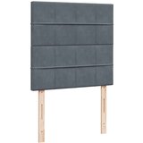 vidaXL okvir kreveta s madracima tamnosivi 80x200cm baršunasti | shoptok.hr