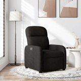 vidaXL Naslanjač iz črnega blaga | Shoptok.si