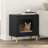  Mačja Kuća Crna 51 x 30 x 52 cm Konstruirano drvo | shoptok.hr