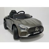 Mercedes GT AMG Licencirani auto na akumulator sa kožnim sedištem i mekim gumama - Sivi Cene