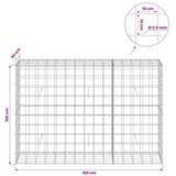  Gabion s žicom debljine 3 5 mm i mrežom 10x10 cm 150x50x100 cm - 50 cm 100 cm 150 cm | shoptok.hr