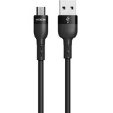 Moxom mx-cb184 silicone micro 3a 1m crni USB data kabal ( u2159 ) Cene