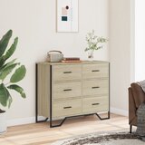  Komoda boja hrasta sonome 91x35,5x74,5 cm konstruirano drvo | shoptok.hr